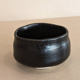 Textured Organic Form Black Studio Pottery Bowl