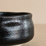 Textured Organic Form Black Studio Pottery Bowl