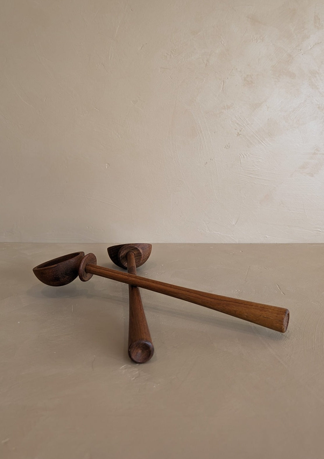 Pair of Vintage Teak Nissen Serving Spoons