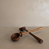 Pair of Vintage Teak Nissen Serving Spoons