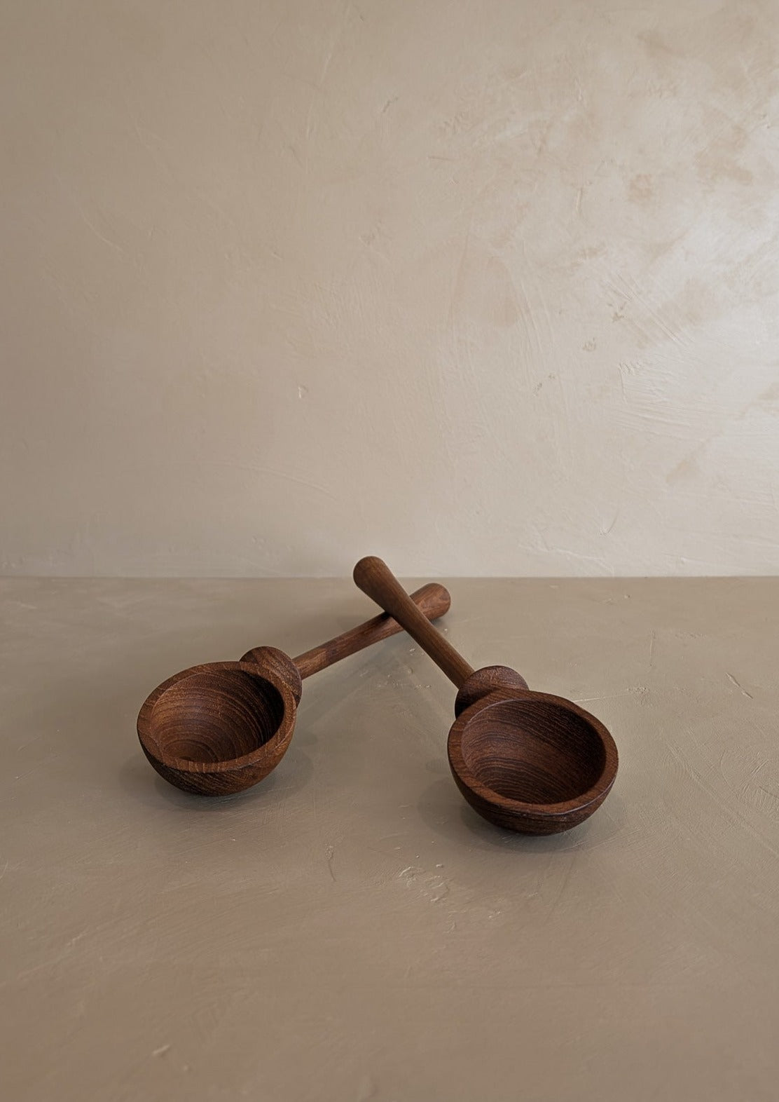 Pair of Vintage Teak Nissen Serving Spoons