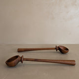 Pair of Vintage Teak Nissen Serving Spoons