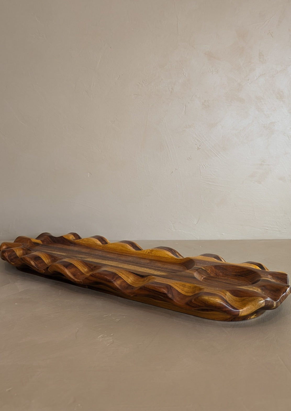 Mackenzie-Childs Wavy Serving Platter/Charcuterie Board