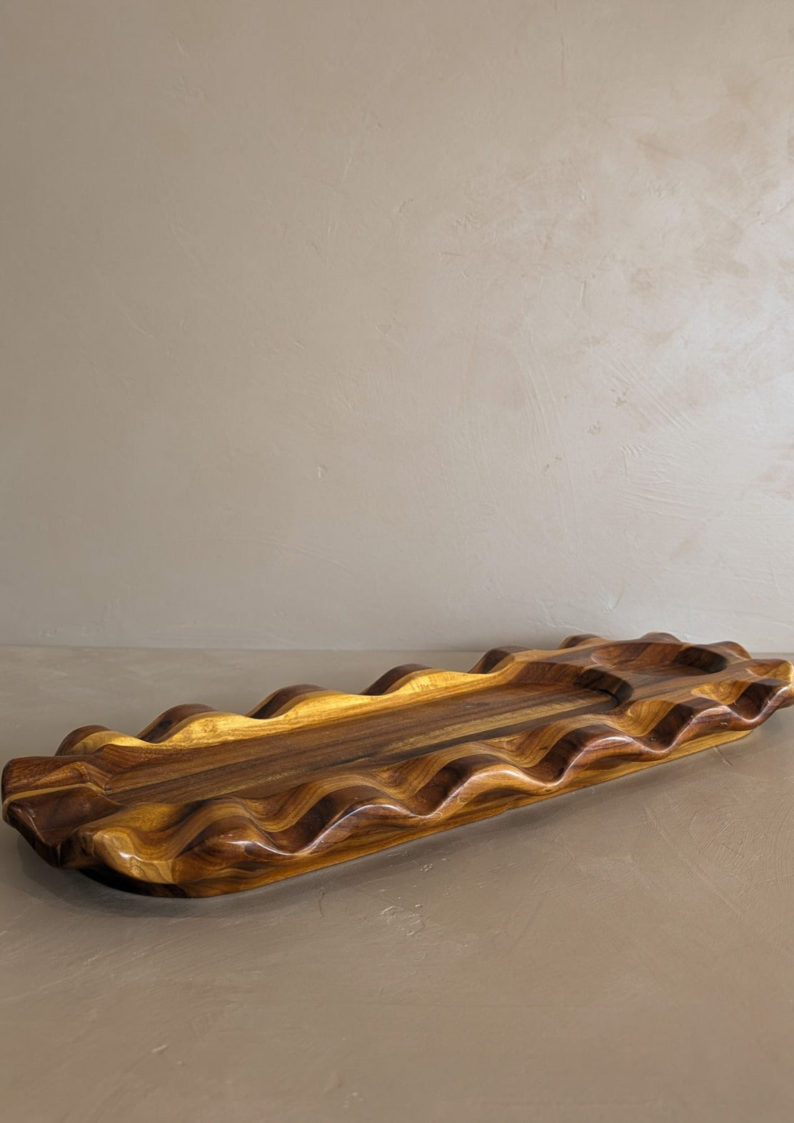 Mackenzie-Childs Wavy Serving Platter/Charcuterie Board