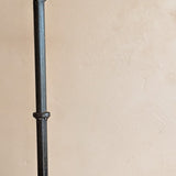 Large Vintage Brutalist-Style Iron Footed Candlestick