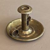 Antique Push Up Brass Chamberstick