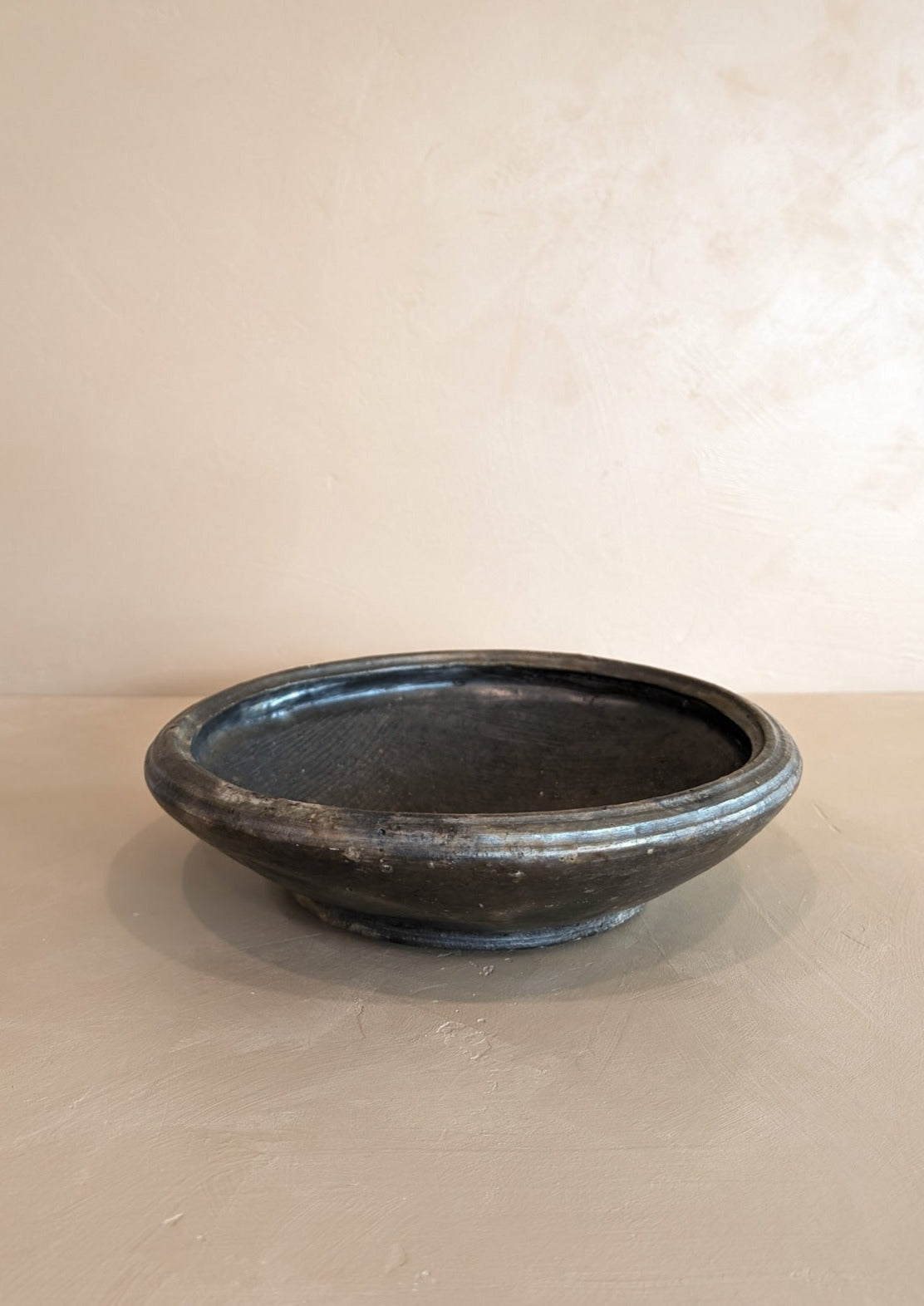 Large Handmade Textured African Mud Bowl