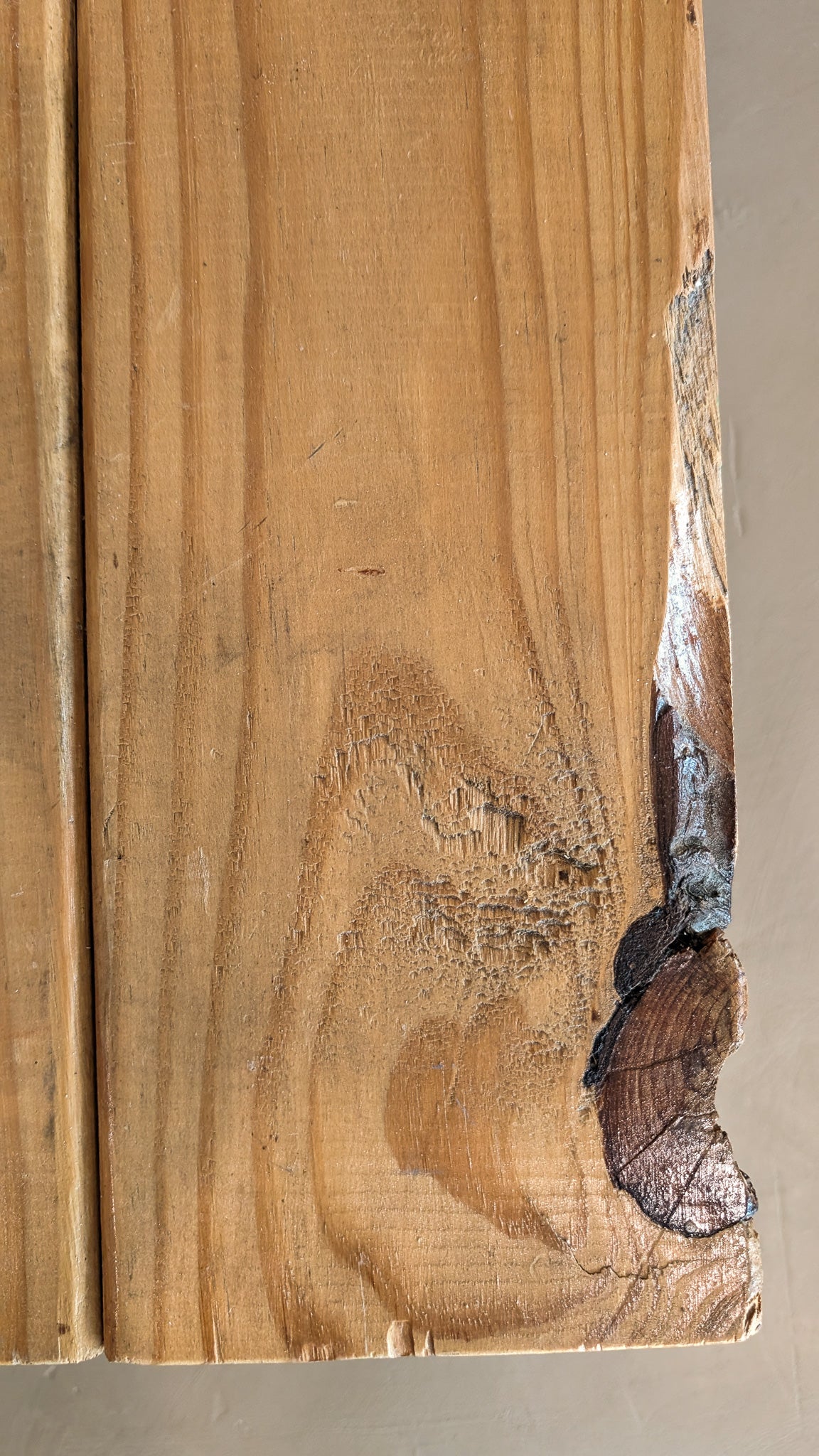 Handmade Wooden Stool with Live Edge