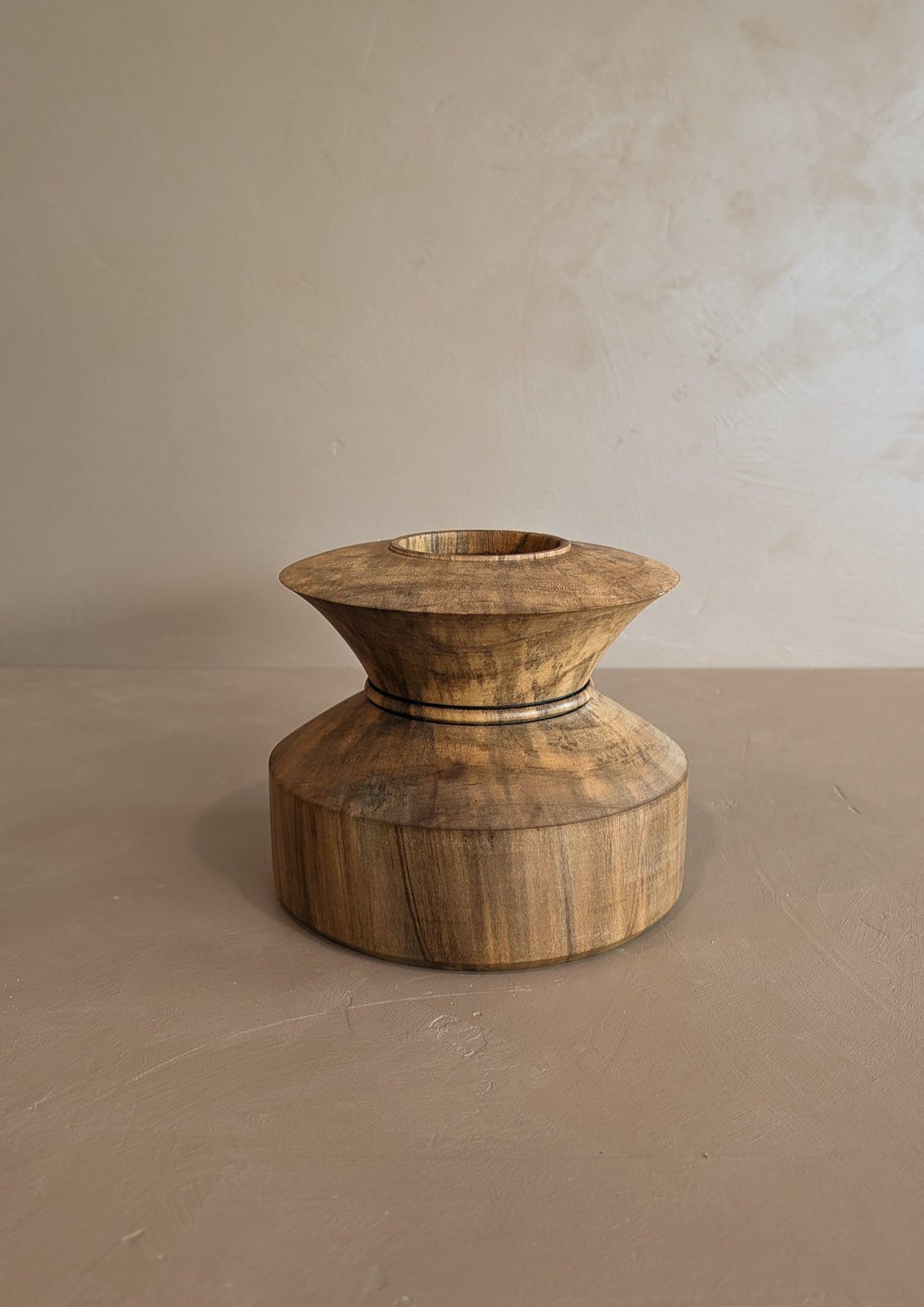 Reversible Hand-turned Wooden Pedestal Bowl