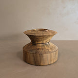 Reversible Hand-turned Wooden Pedestal Bowl