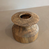 Reversible Hand-turned Wooden Pedestal Bowl