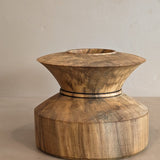 Reversible Hand-turned Wooden Pedestal Bowl