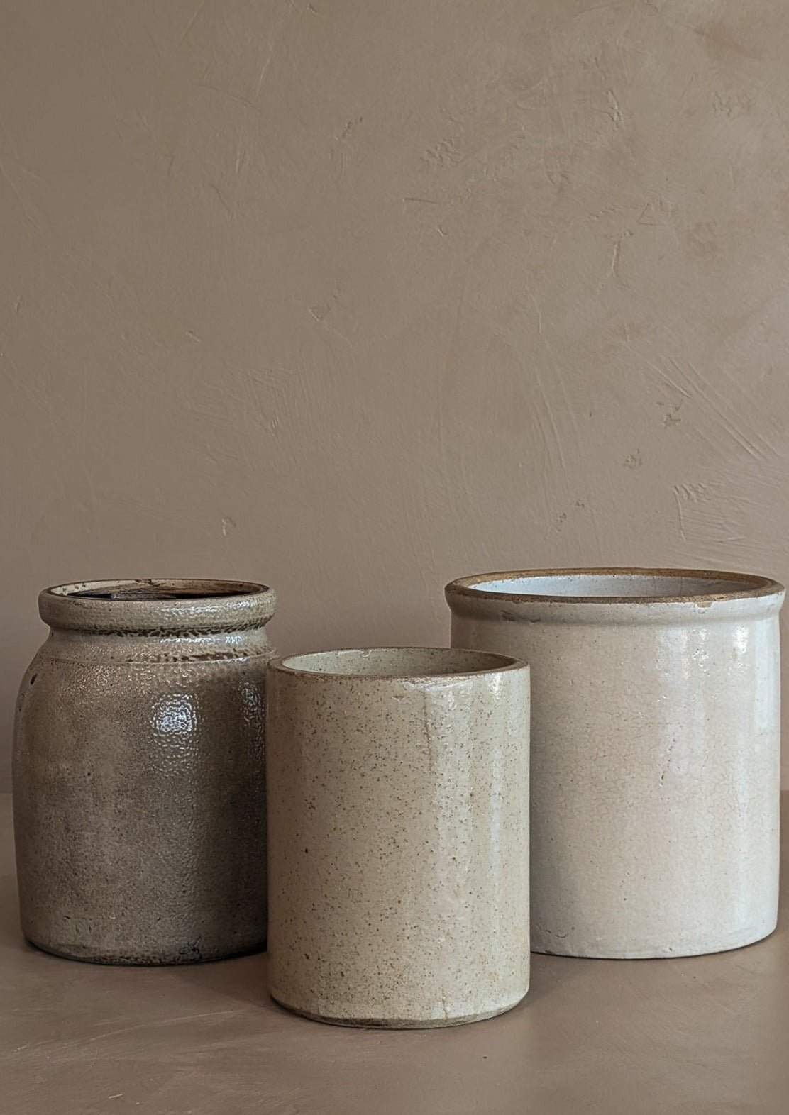 Antique Salt-Glazed Crock