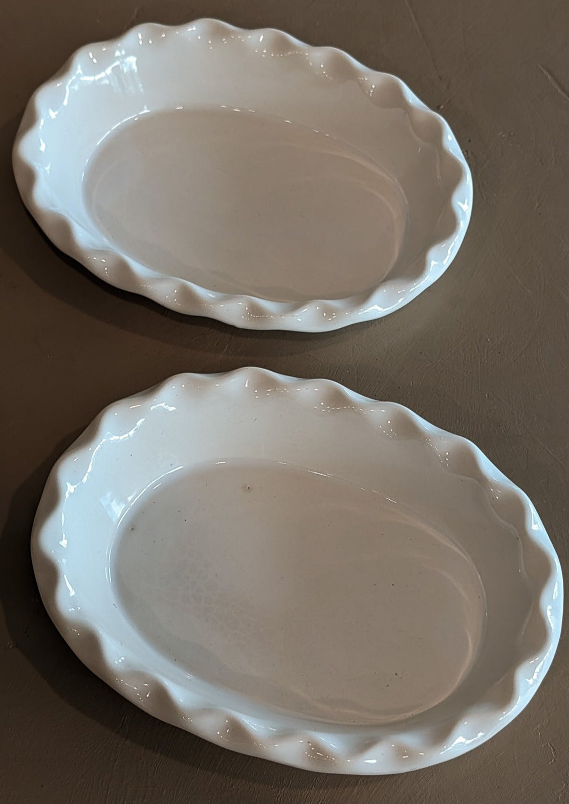 Vintage Scalloped Oven-Proof Dish/Catchall