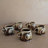 Set of 5 Neutral Studio Pottery Mugs