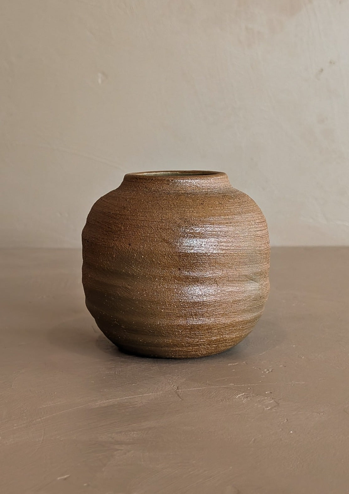 Petite Neutral Textured Studio Pottery Vase