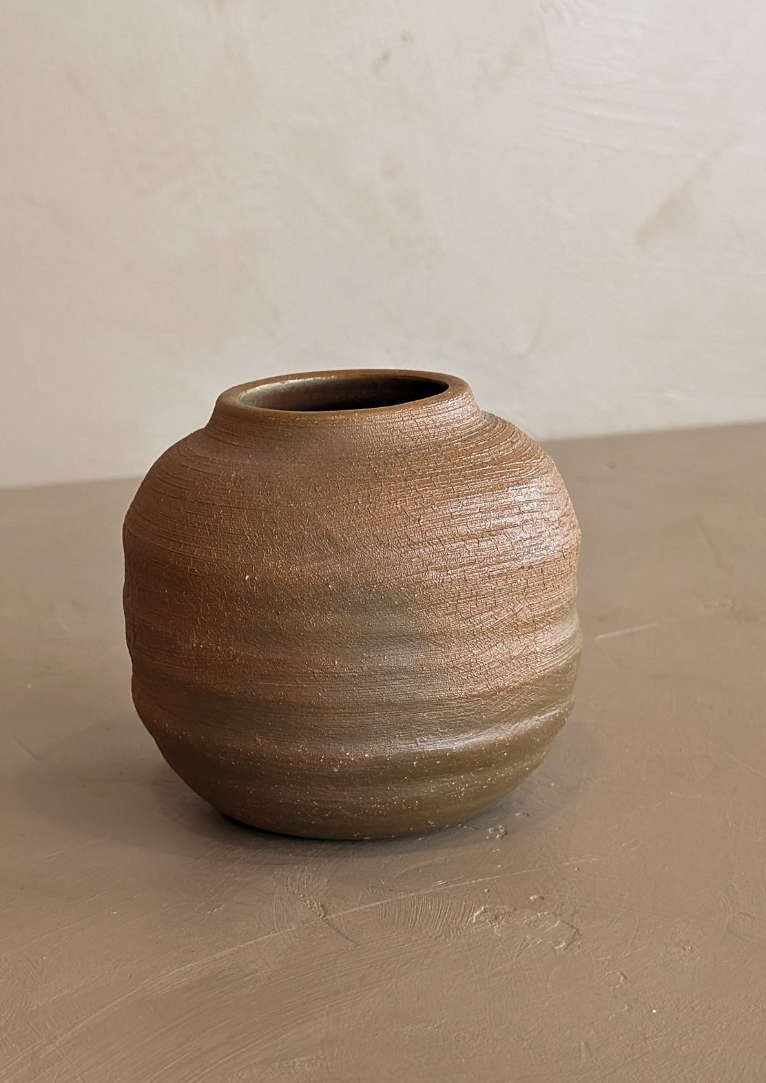 Petite Neutral Textured Studio Pottery Vase