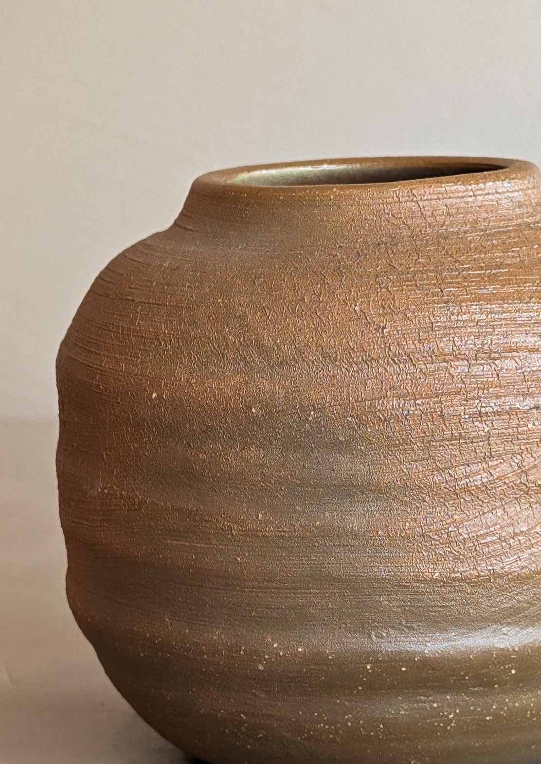 Petite Neutral Textured Studio Pottery Vase