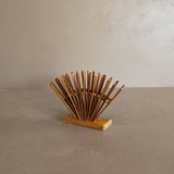 Vintage Ball and Stick Wooden Napkin Holder