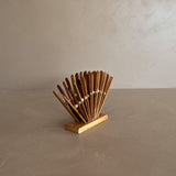 Vintage Ball and Stick Wooden Napkin Holder