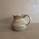 Handmade Beige Speckled Pitcher