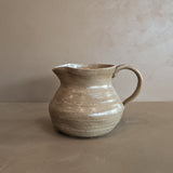 Handmade Beige Speckled Pitcher