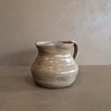 Handmade Beige Speckled Pitcher