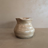 Handmade Beige Speckled Pitcher