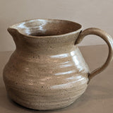 Handmade Beige Speckled Pitcher