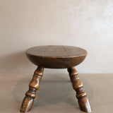 Vintage Wooden Oval Stool