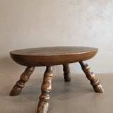 Vintage Wooden Oval Stool