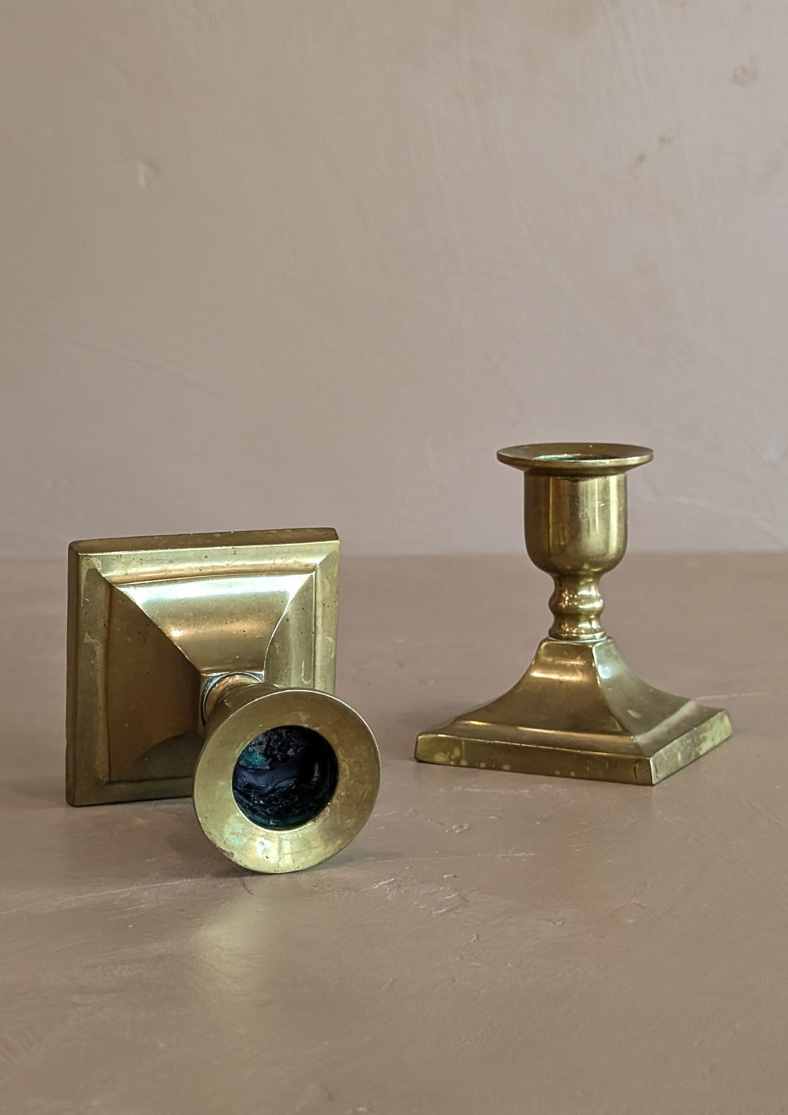 Pair of Vintage Brass Candlesticks