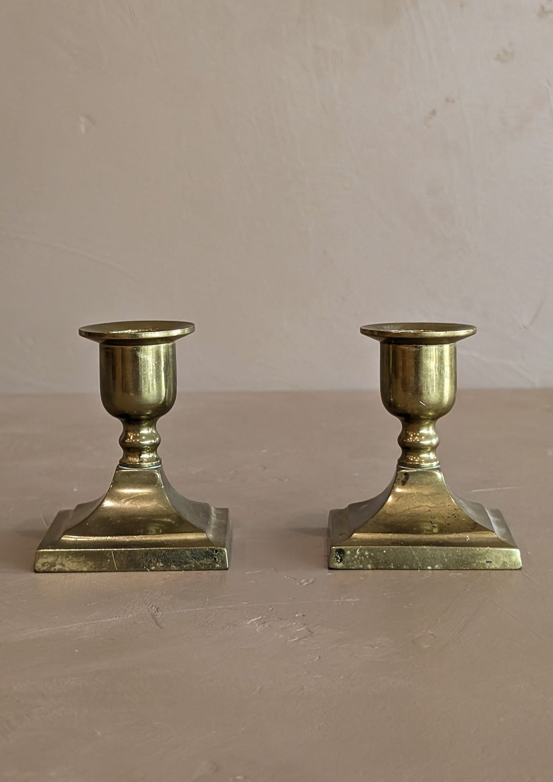 Pair of Vintage Brass Candlesticks