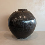 Large Antique Brown Martaban Jar #1