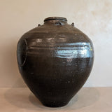 Large Antique Brown Martaban Jar #2