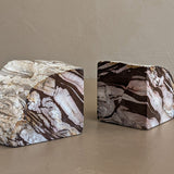 Pair of Vintage Brazilian Stone Bookends with Raw Edge