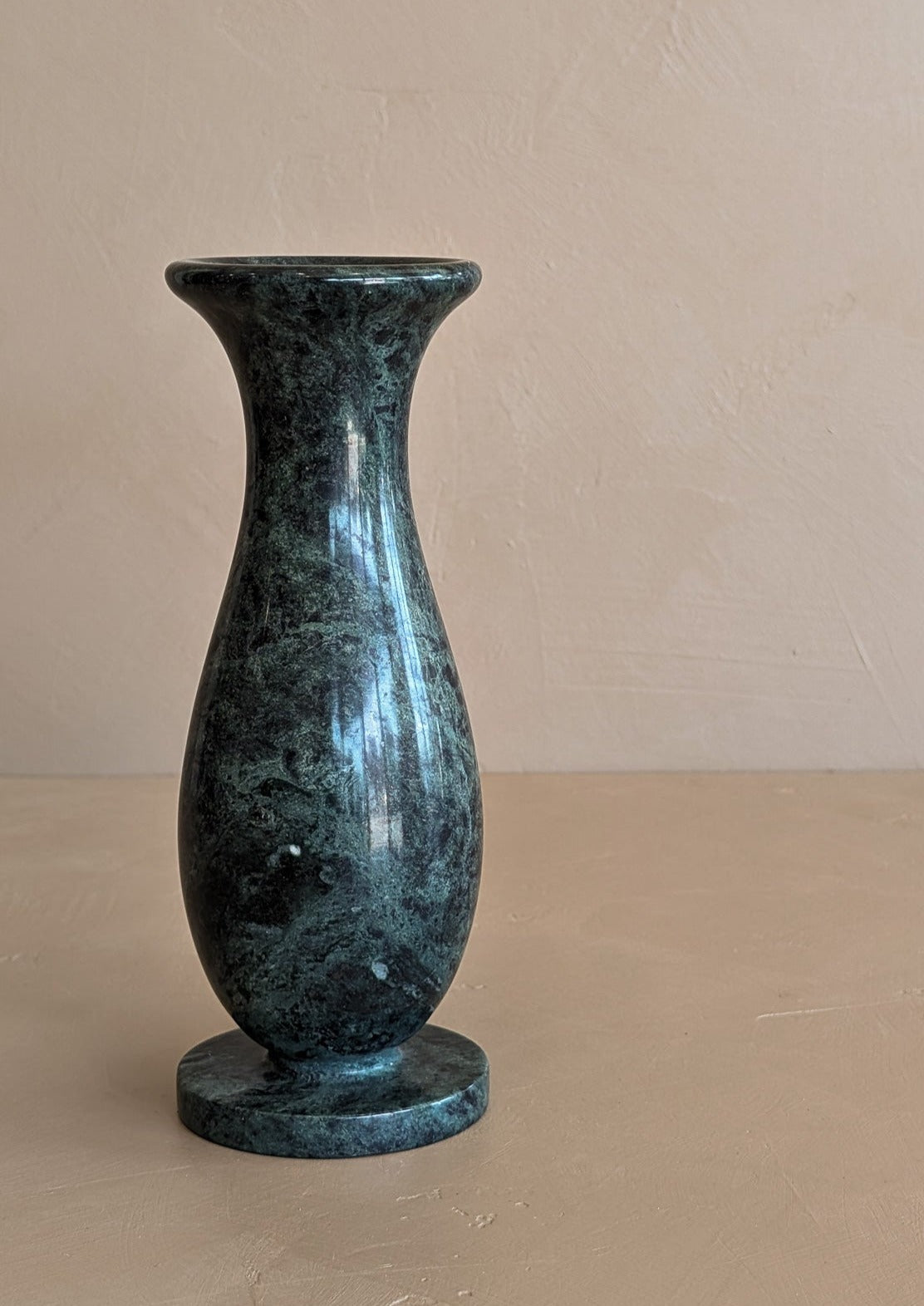 Vintage Green Marble Vase