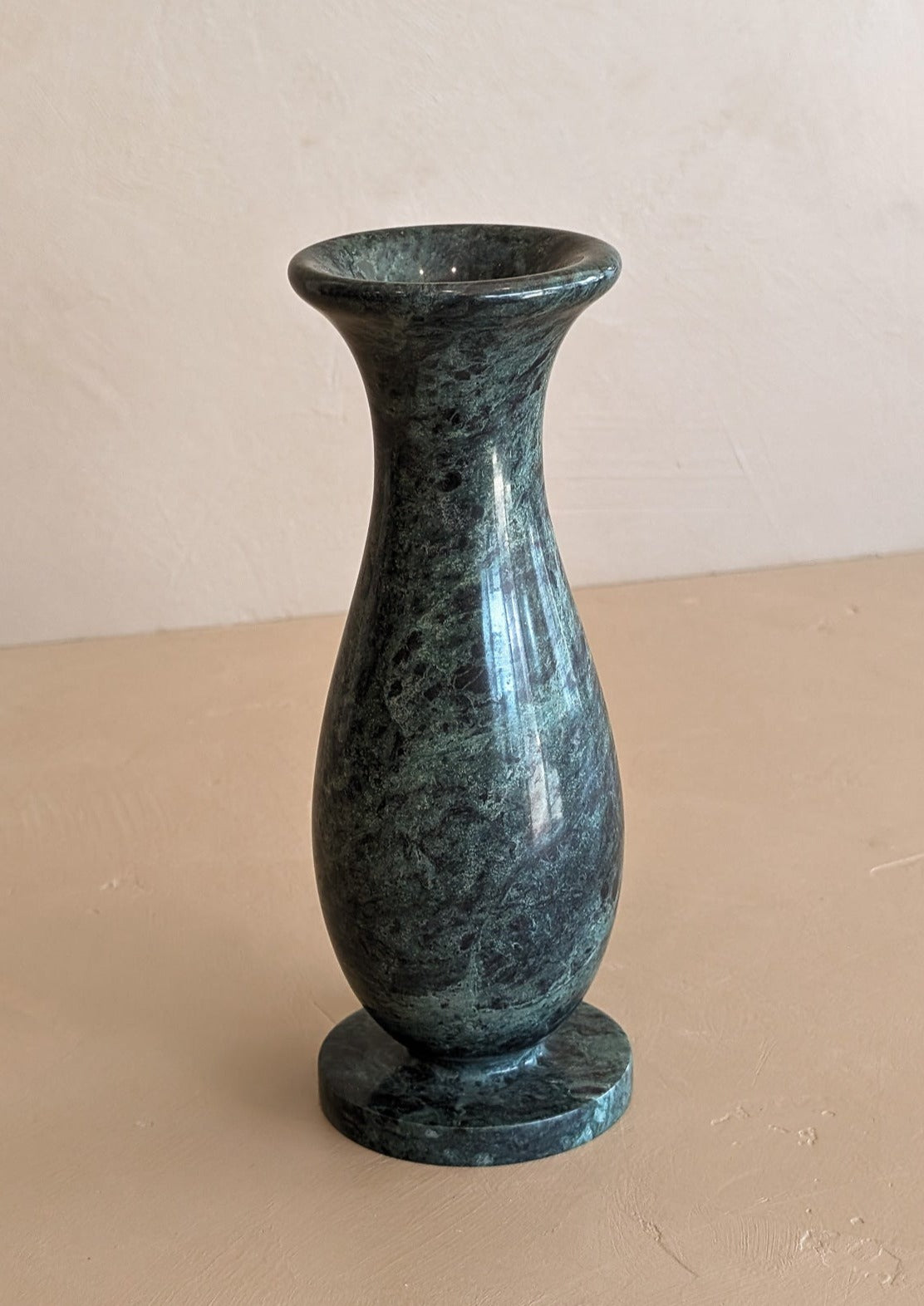 Vintage Green Marble Vase