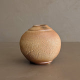 Petite Handmade Textured Bulbous Studio Pottery Vase