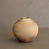 Petite Handmade Textured Bulbous Studio Pottery Vase