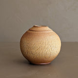 Petite Handmade Textured Bulbous Studio Pottery Vase