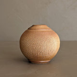 Petite Handmade Textured Bulbous Studio Pottery Vase