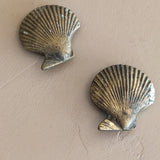 Vintage Solid Brass Scallop Shell