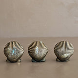 Vintage Brass Scallop Shell with Slit