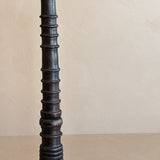 Dark Handmade Wooden Bobbin-Style Candlestick #5