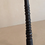 Dark Handmade Wooden Bobbin-Style Candlestick #5