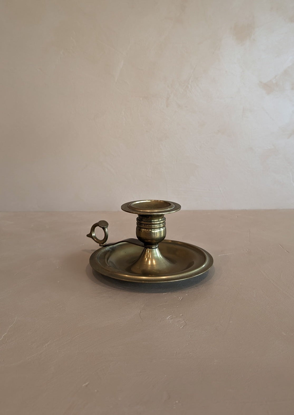 Large Vintage Brass Chamberstick