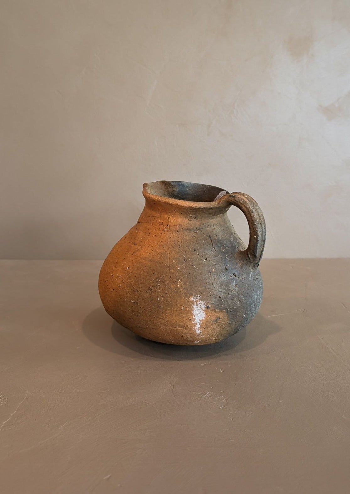 Handmade Colombian Clay Pitcher with Drainage Hole #1