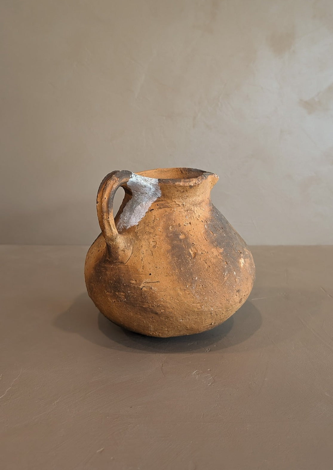 Handmade Colombian Clay Pitcher with Drainage Hole #2