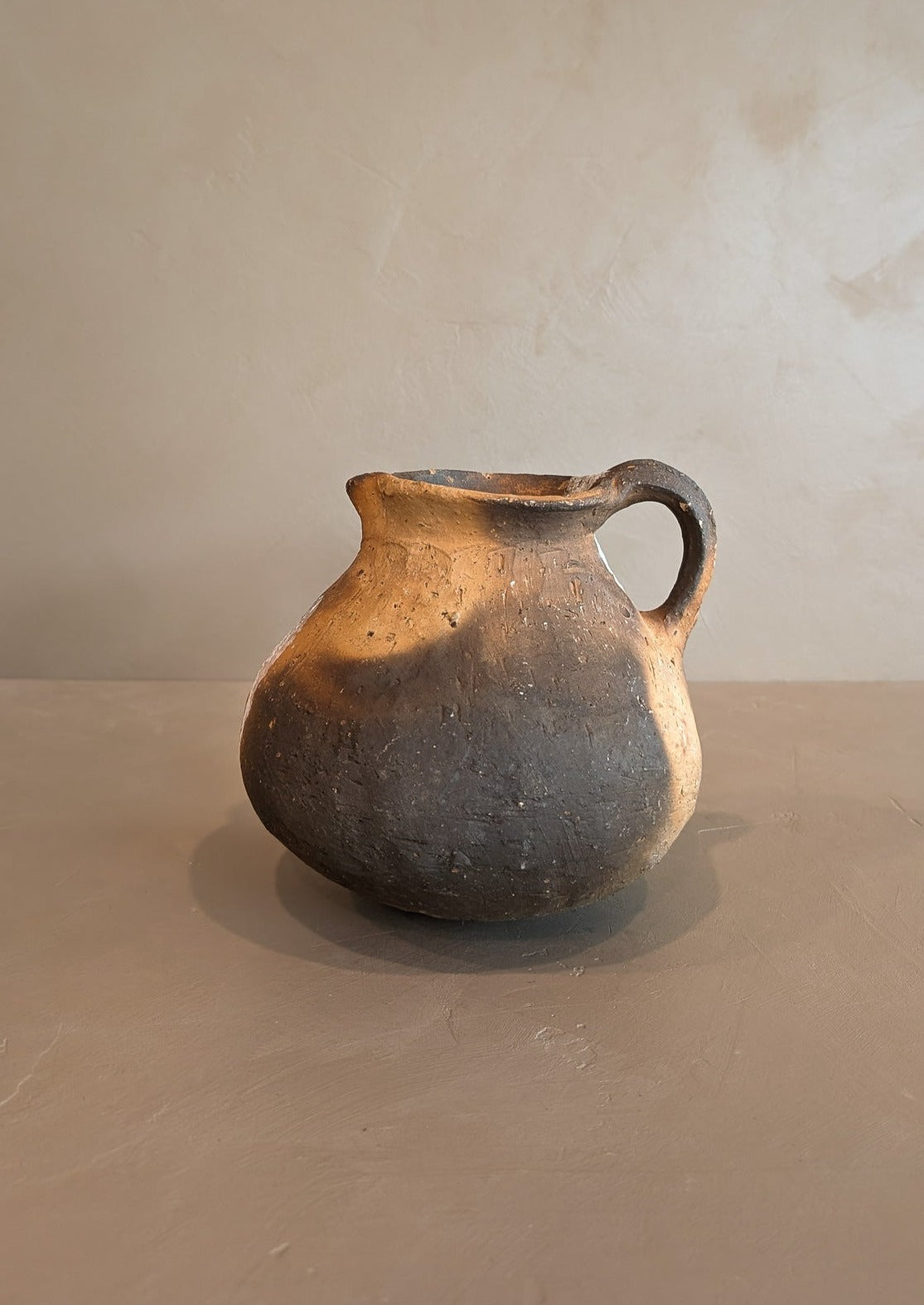 Handmade Colombian Clay Pitcher with Drainage Hole #2